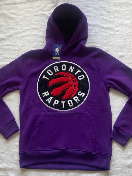NBA Other - NWT Toronto Raptors NBA Hoodie Purple Chenille Patch Logo - Men’s Size M - New